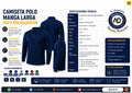 Camiseta Polo Manga Larga 100% Polialgodón – Ficha técnica Dot-014