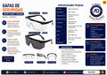 Gafas de Seguridad Lente Claro y Oscuro – Ficha técnica Gaf-003