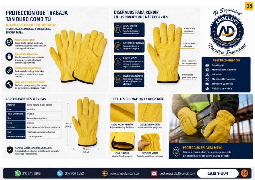Casco de Seguridad Tipo I Industrial HDPE Clase E – Ficha técnica Cas-005