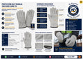 Guantes de Carnaza Gris Tipo Ingeniero – Ficha técnica Guan-005