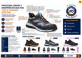 Tenis de Seguridad Industrial SAGA Puntera Composite – Ficha técnica Bot-006