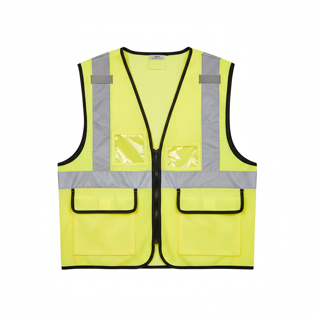 Chaleco de Seguridad Reflectivo WIFOCU - Naranja Fluorescente x48