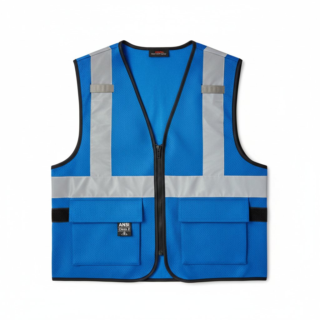 Chaleco de Seguridad Reflectivo WIFOCU - Naranja Fluorescente x48