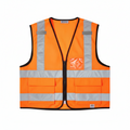 Chaleco de Seguridad Reflectivo WIFOCU - Naranja Fluorescente x48