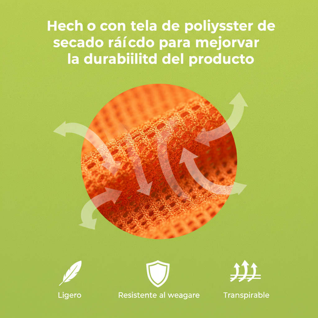 Chaleco de Seguridad Reflectivo WIFOCU - Naranja Fluorescente x48